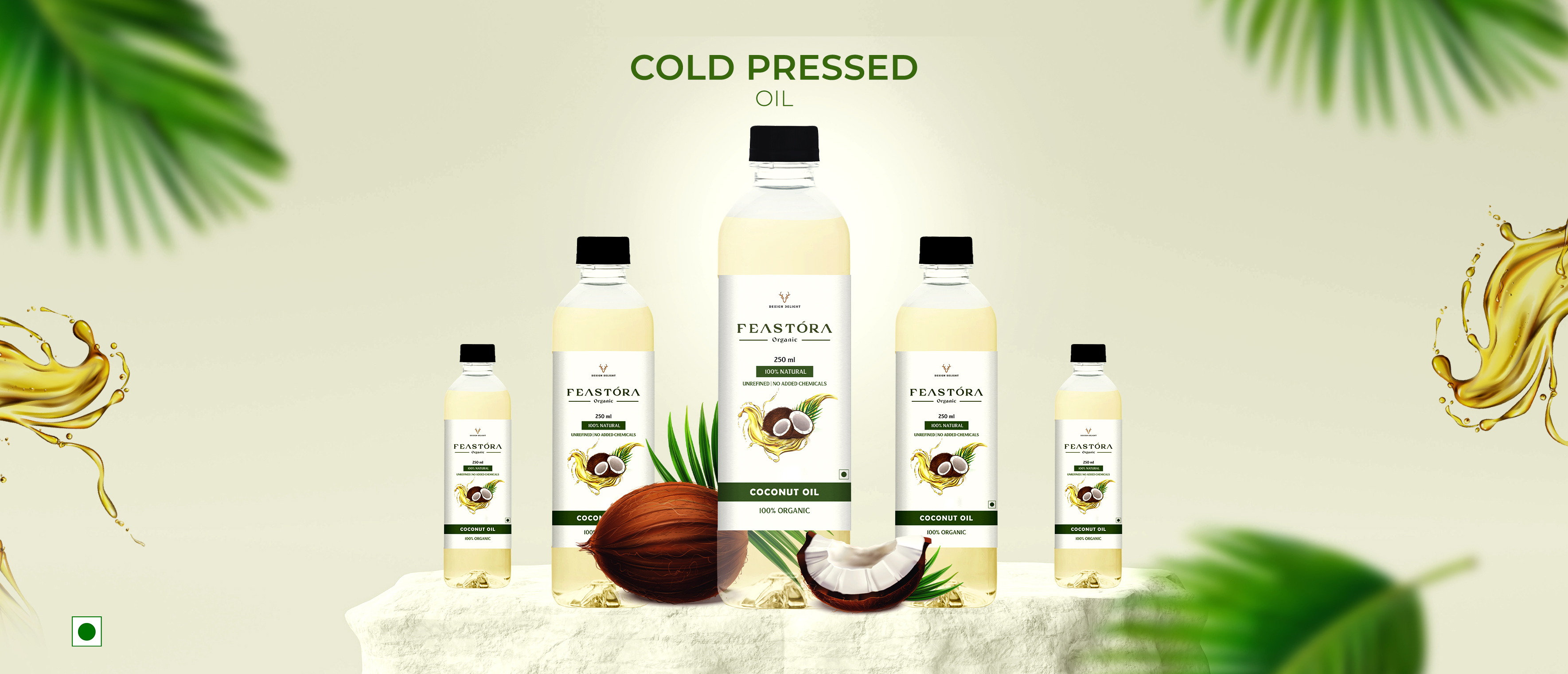 Feastora Organic Coconut Oil banner